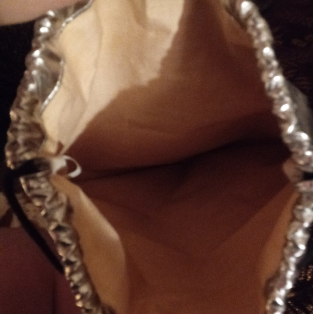 Silver drawstring bag - Picture 3 of 3